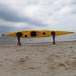 Жовтий каяк SeaBird Expedition HV, повний вигляд зверху